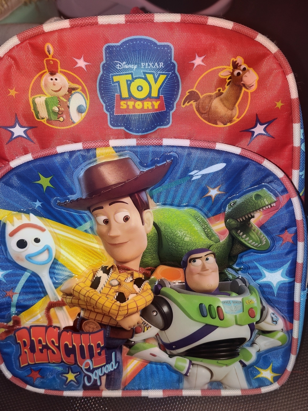 Disney Toy Story Backpack - Red Blue Green Rescue Squad